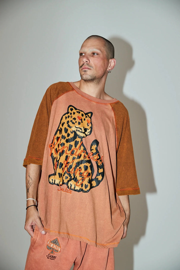 Sabbi Raglan Choose Kindness Tee - Mocha - Meadow Collectiveraglan tee