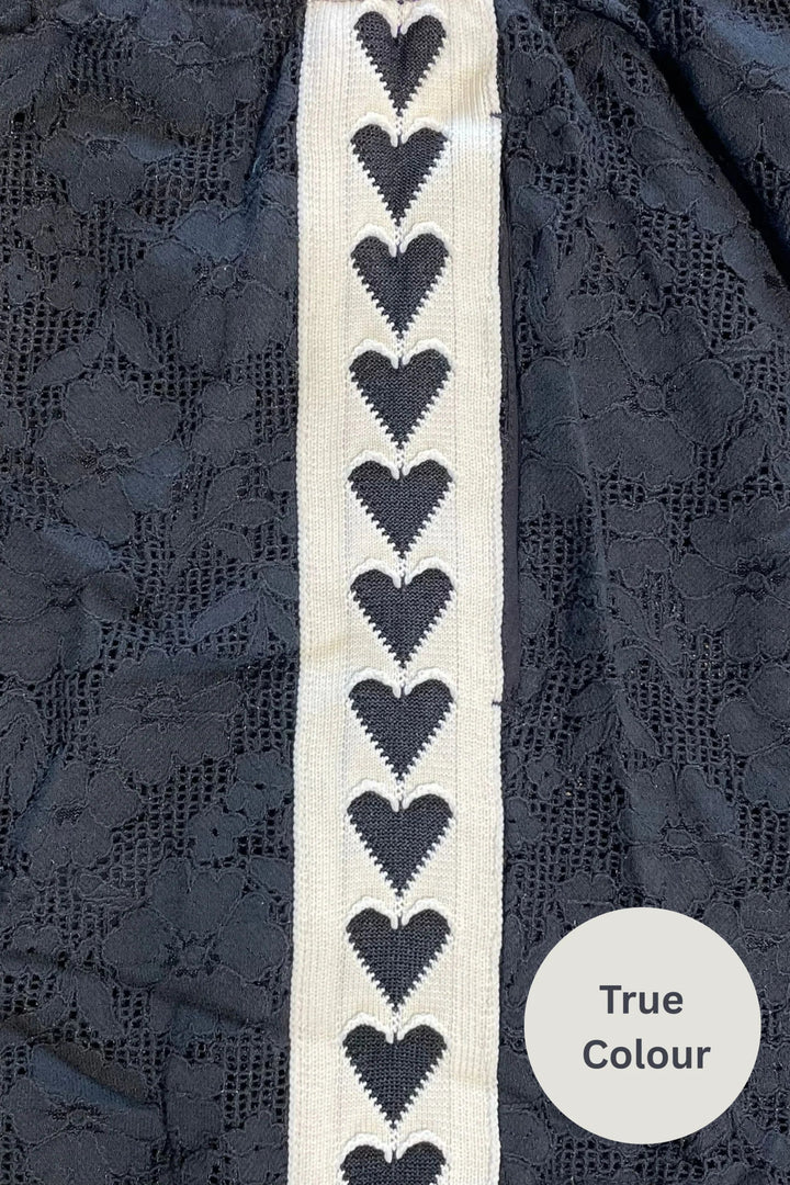 Sabbi Raving Heart Lace Pants - Black - Meadow Collectivetrack pants