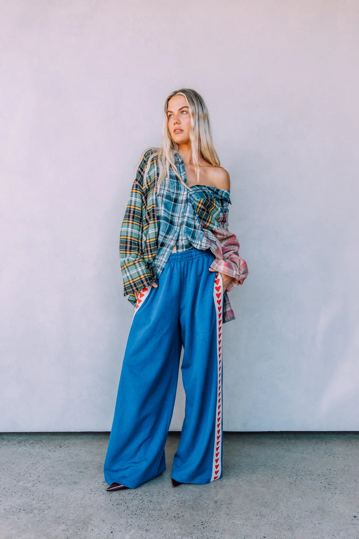 Sabbi Raving Hearts Pants - Blue - Meadow CollectivePants