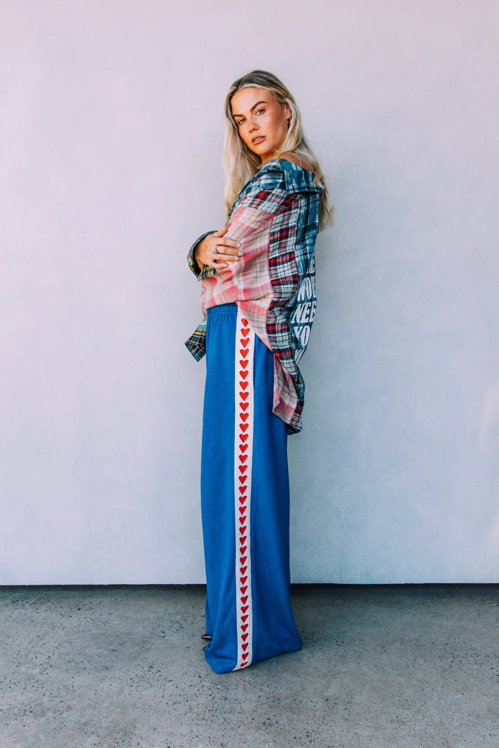 Sabbi Raving Hearts Pants - Blue - Meadow CollectivePants