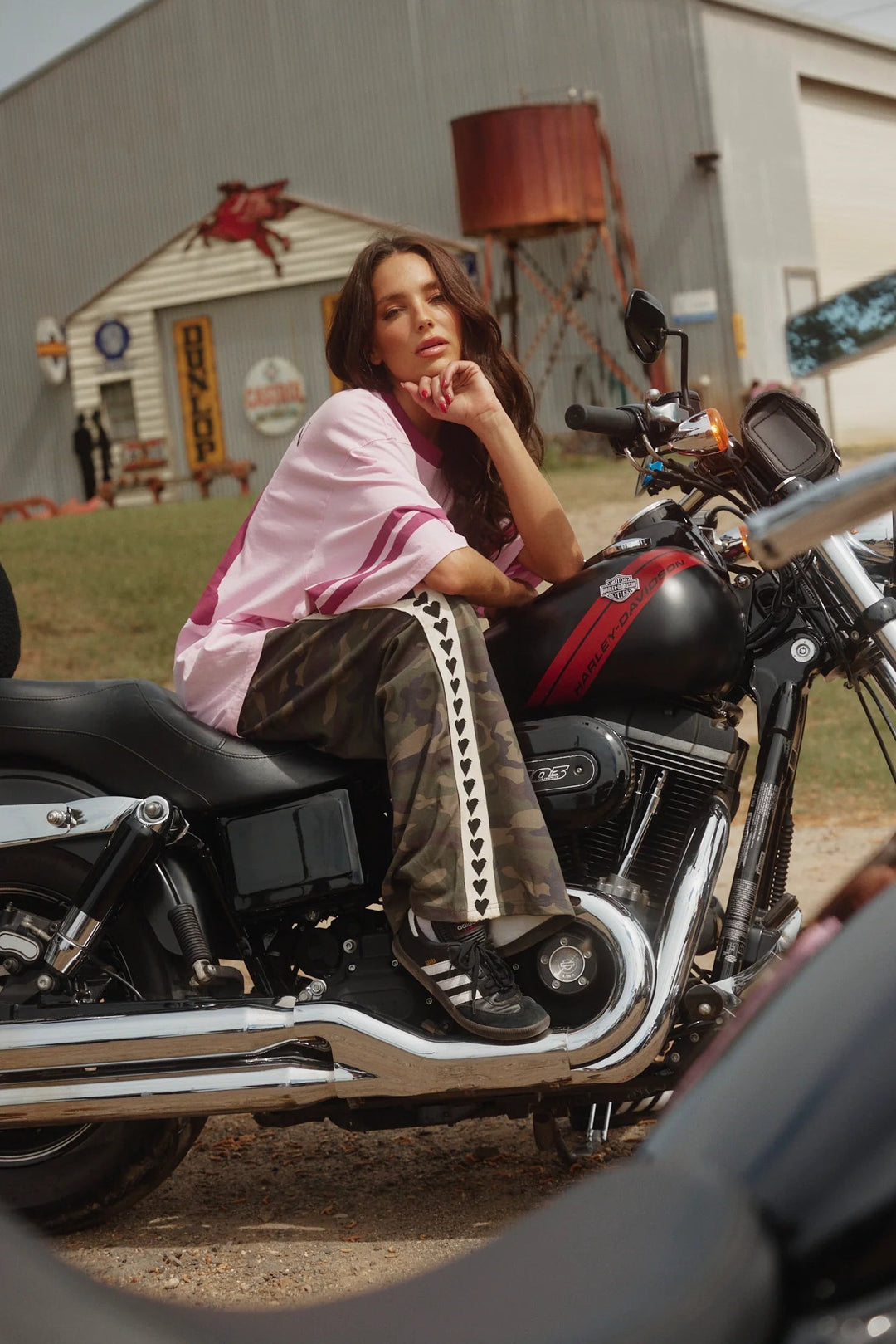 Sabbi Raving Hearts Pants - Camo - Meadow Collectivetrack pants