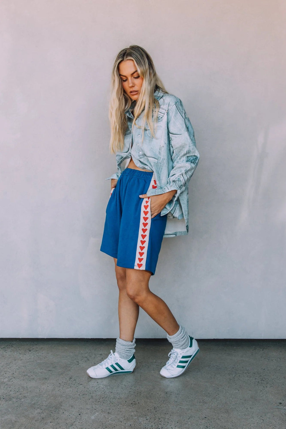Sabbi Raving Hearts Shorts - Blue - Meadow CollectiveShorts