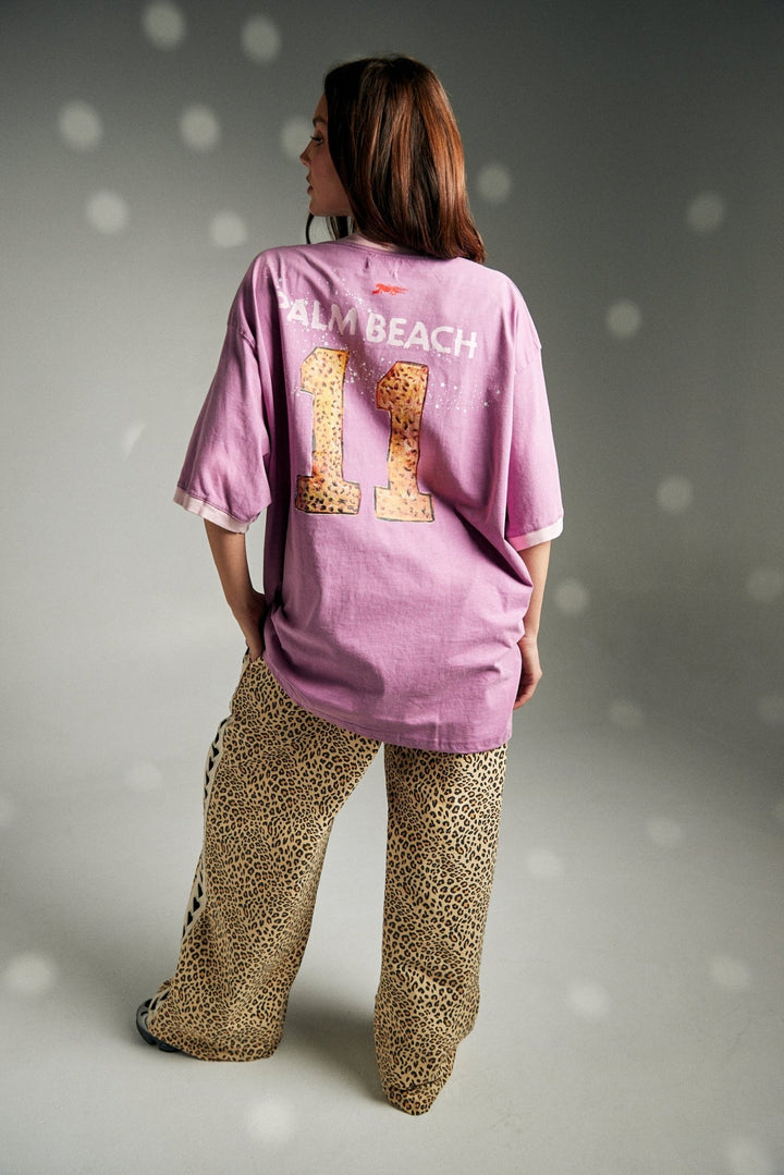 Sabbi Run Club Tee - Pink - Meadow Collectiveoversized tee