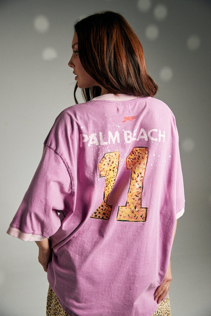 Sabbi Run Club Tee - Pink - Meadow Collectiveoversized tee