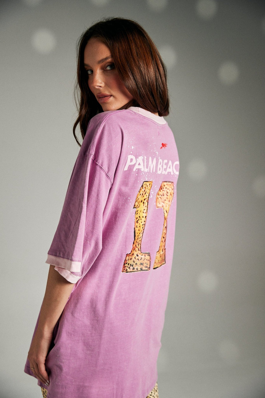 Sabbi Run Club Tee - Pink - Meadow Collectiveoversized tee