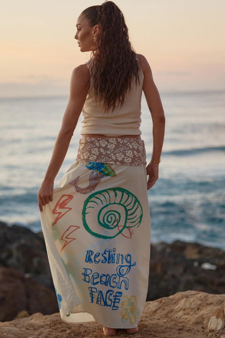 Sabbi Seas The Day Maxi Skirt - Cream - Meadow CollectiveMaxi Skirt