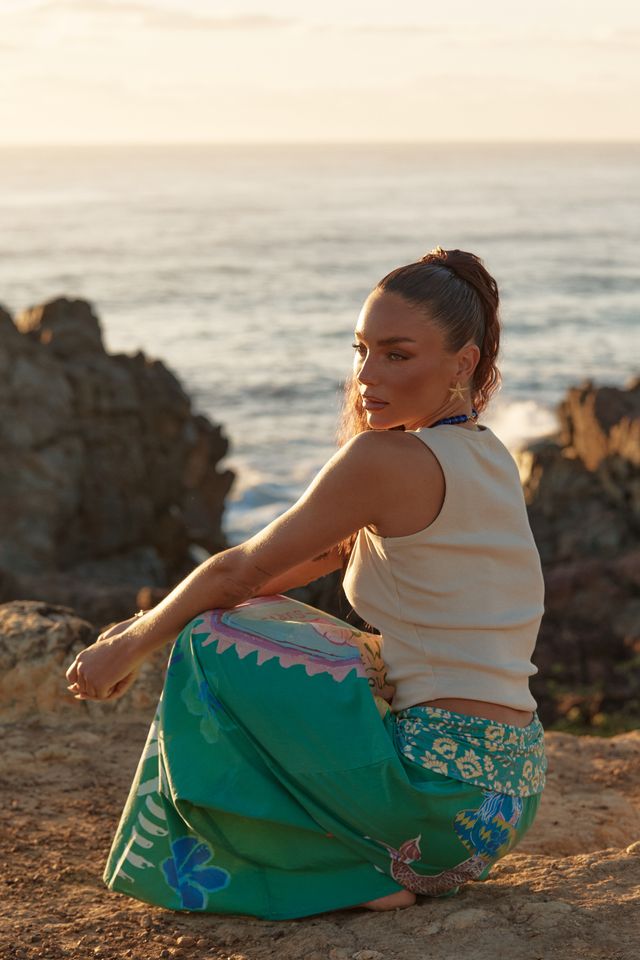 Sabbi Seas The Day Maxi Skirt - Green - Meadow CollectiveMaxi Skirt