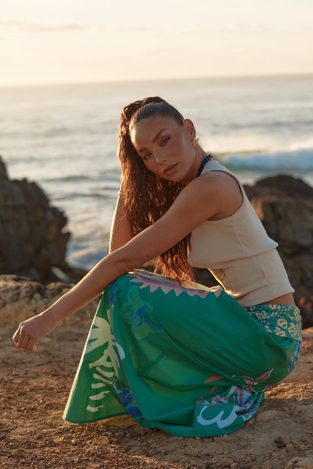 Sabbi Seas The Day Maxi Skirt - Green - Meadow CollectiveMaxi Skirt