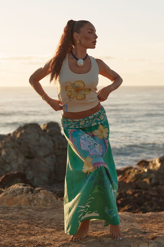 Sabbi Seas The Day Maxi Skirt - Green - Meadow CollectiveMaxi Skirt