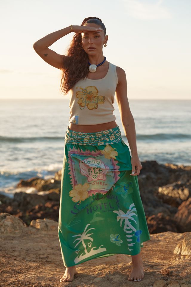 Sabbi Seas The Day Maxi Skirt - Green - Meadow CollectiveMaxi Skirt