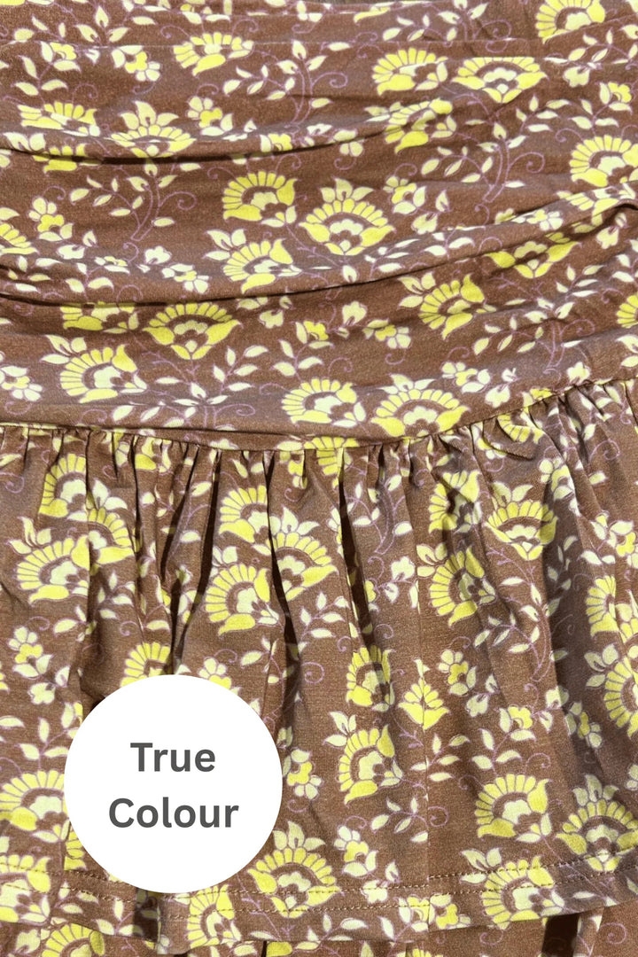 Sabbi Seas The Day Ra - Ra Skirt - Mocha - Meadow Collectivemini skirt