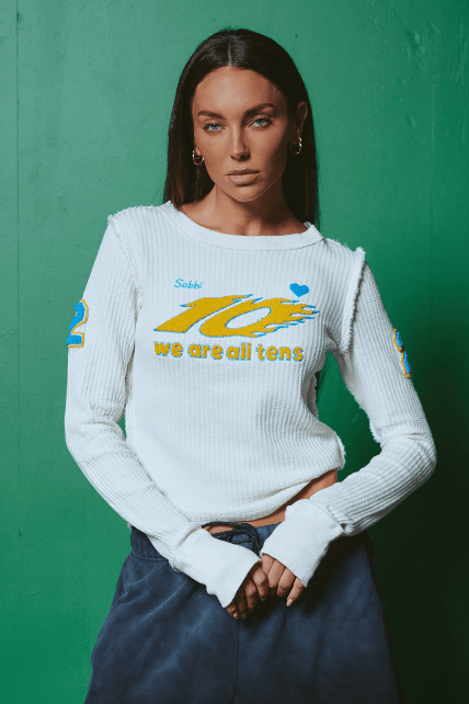 Sabbi Ten on Repeat Top Off White - Meadow Collectivelong sleeve tee