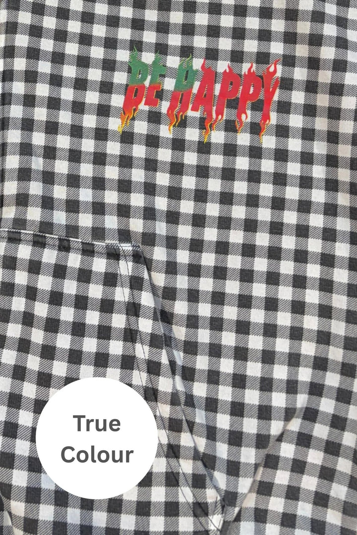 Sabbi The Be Happy Gingham Padded Bomber - Meadow Collectivebomber jacket