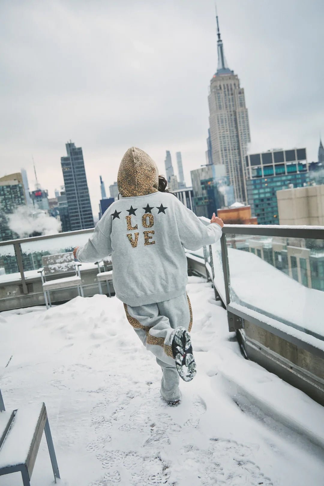 Sabbi The Be Happy Leopard Hoodie - Meadow Collectivehoodie