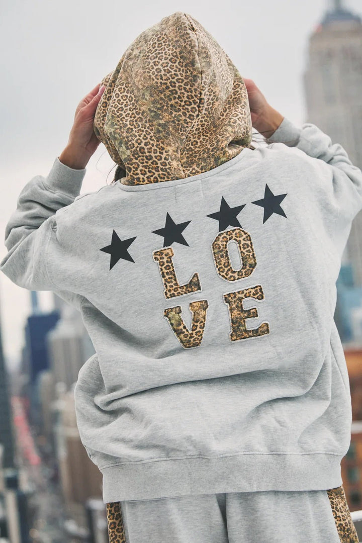 Sabbi The Be Happy Leopard Hoodie - Meadow Collectivehoodie