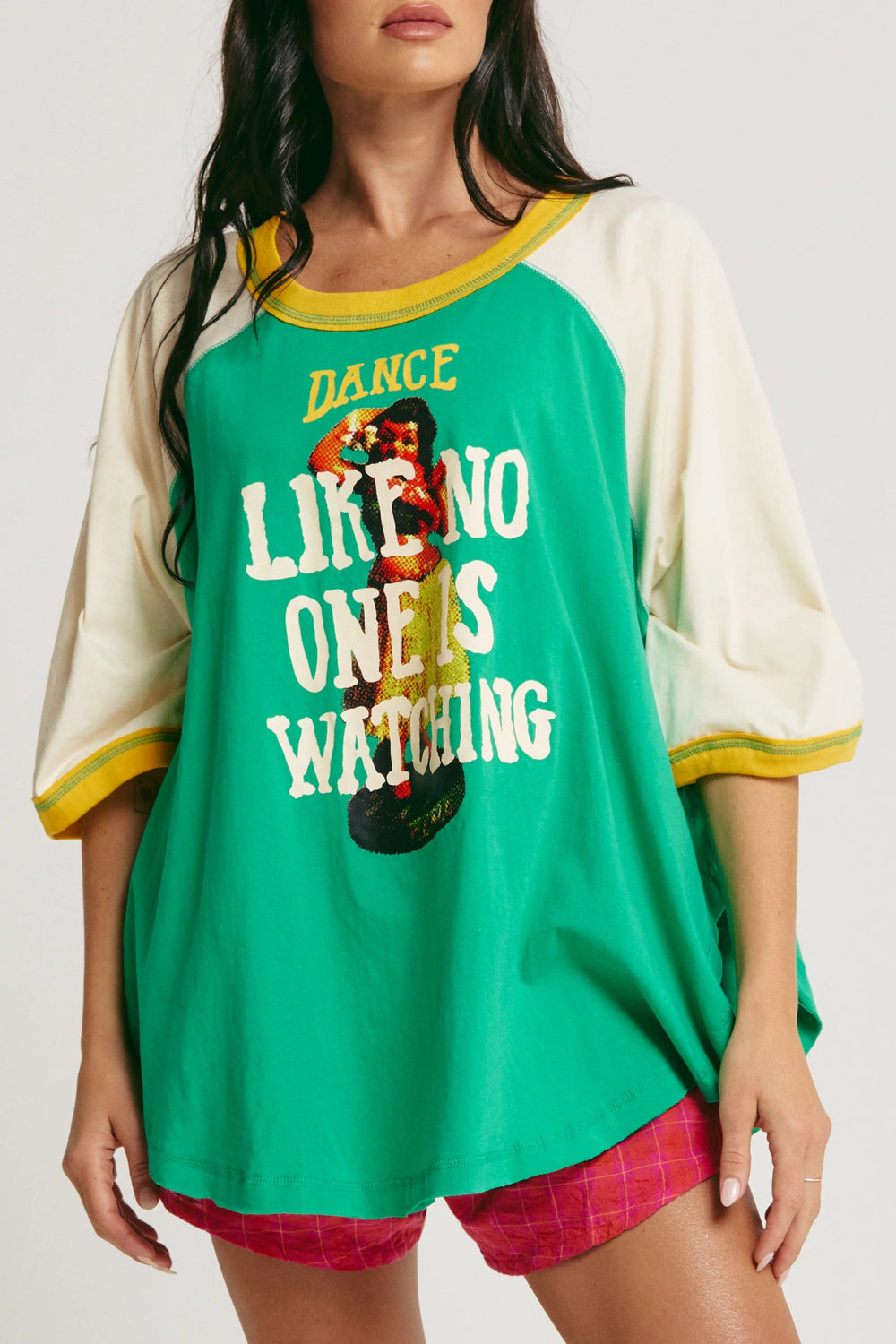 Sabbi - The Dance Raglan Tee - Green - Meadow Collectiveraglan tee