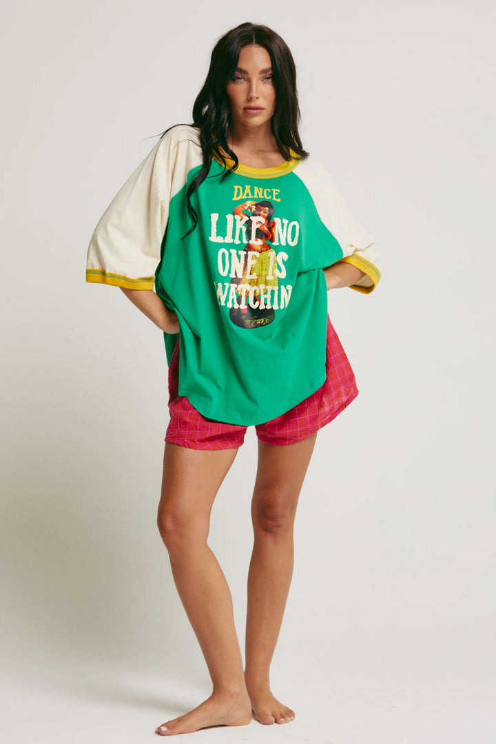 Sabbi - The Dance Raglan Tee - Green - Meadow Collectiveraglan tee