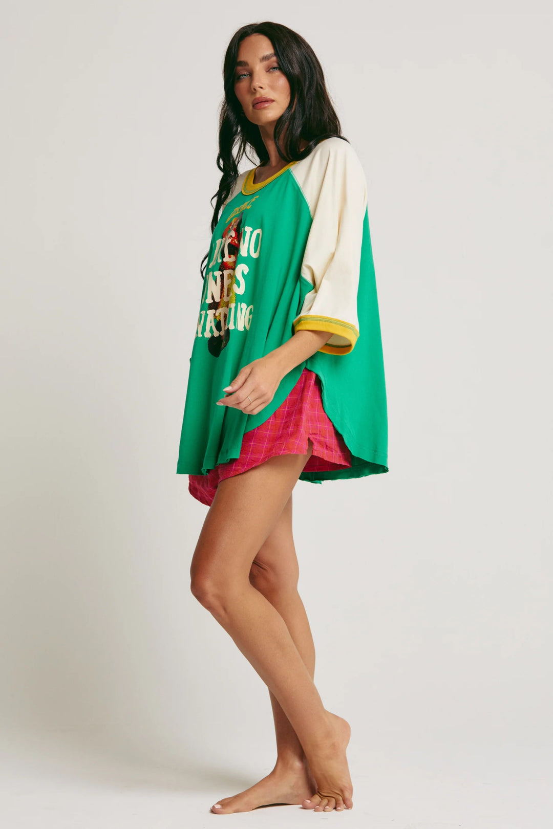 Sabbi - The Dance Raglan Tee - Green - Meadow Collectiveraglan tee