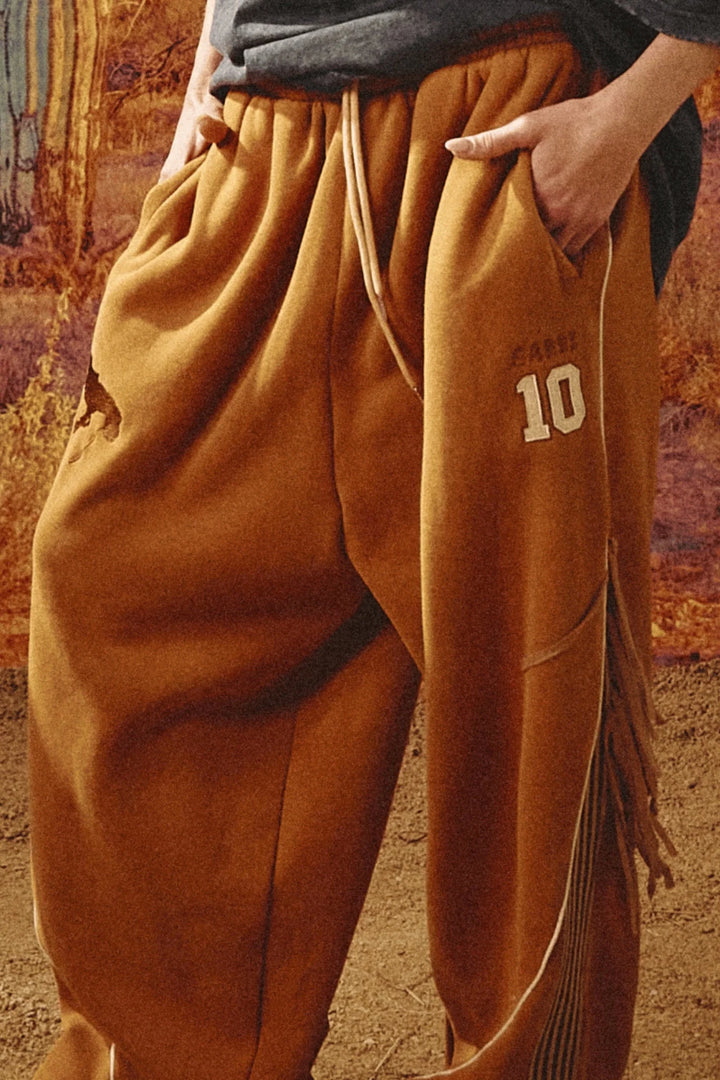 Sabbi The Happy Chap Wide Leg Sweat Pant - Brown - Meadow Collectivesweatpants