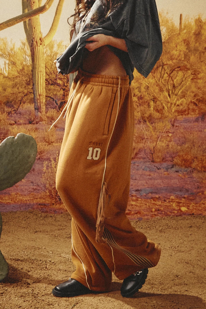 Sabbi The Happy Chap Wide Leg Sweat Pant - Brown - Meadow Collectivesweatpants