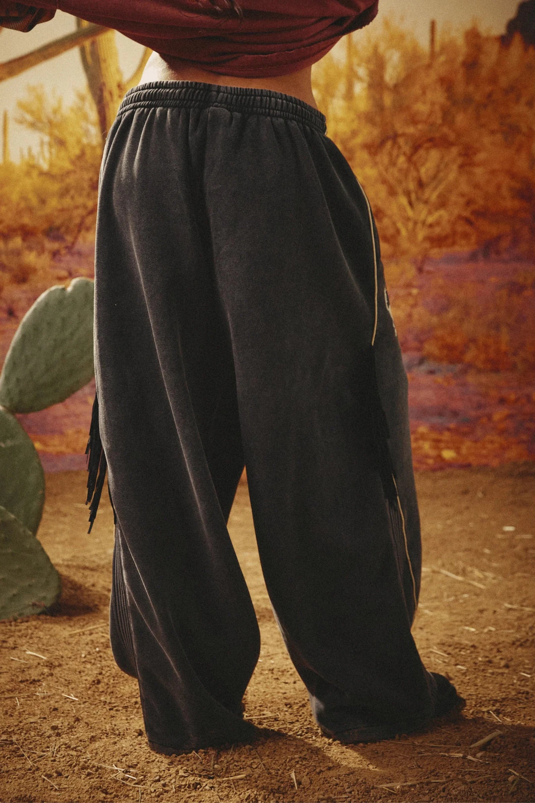 Sabbi The Happy Chap Wide Leg Sweat Pants - Blue - Meadow Collectivesweatpants