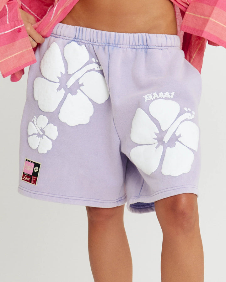 Sabbi The Happy Hibiscus Shorts - Lilac - Meadow CollectiveShorts
