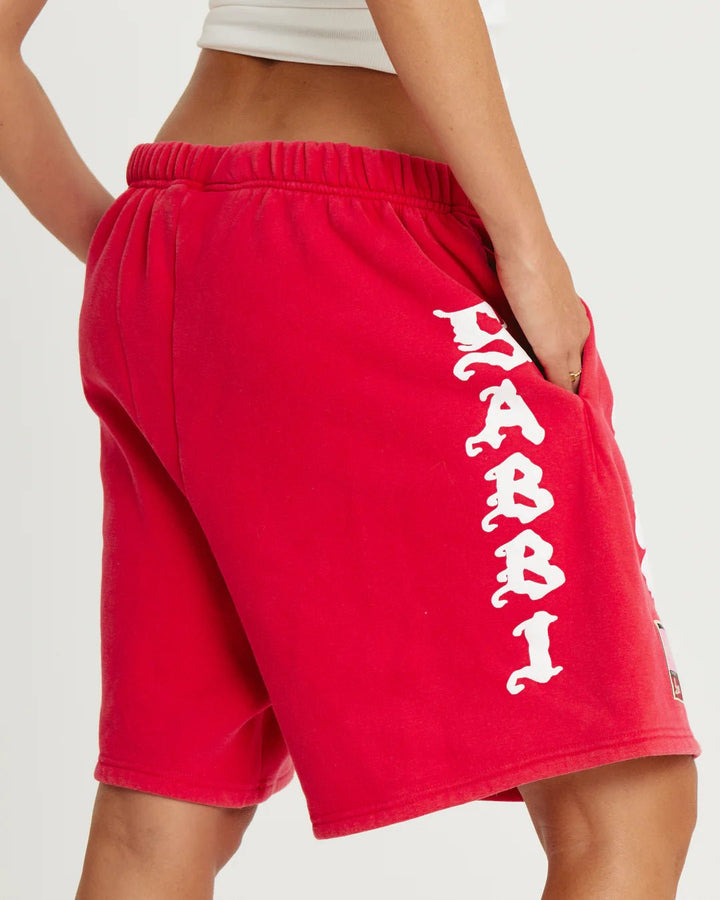 Sabbi The Happy Hibiscus Shorts - Red - Meadow CollectiveShorts