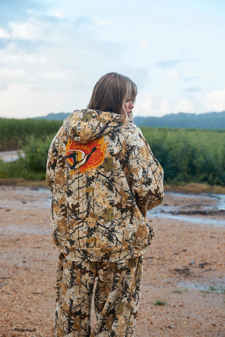 Sabbi The Lucky Duck Camo Zip Hoodie - Tree Camo - Meadow Collectivehoodie