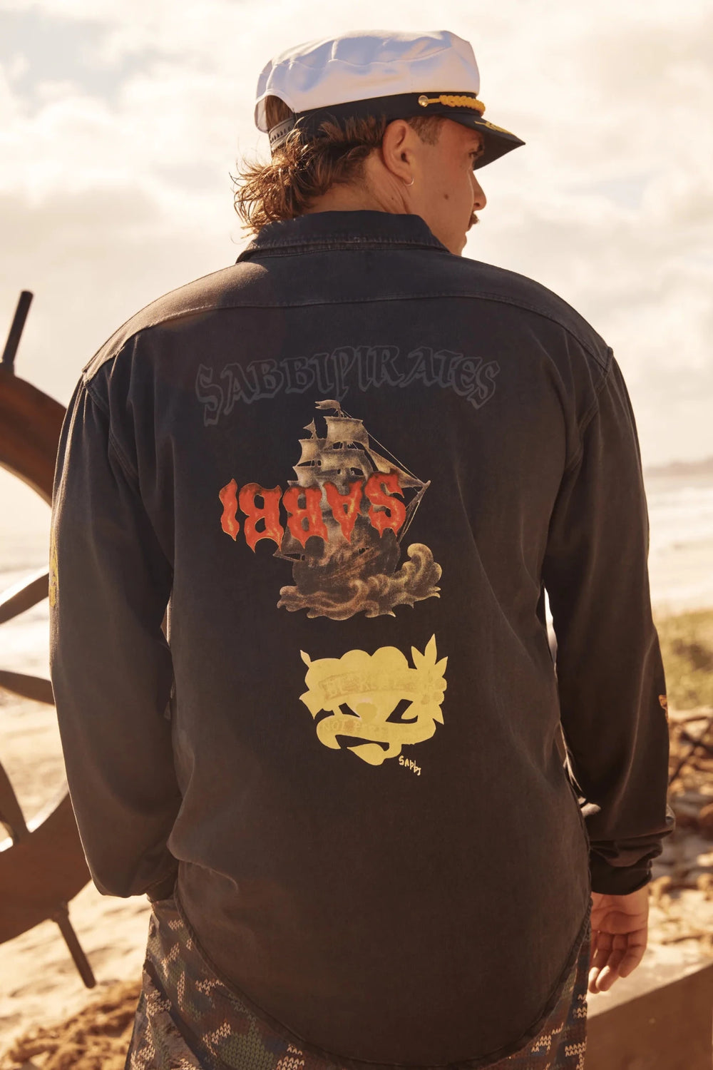 Sabbi The Rum & Bass Shirt - Black - Meadow Collectivebutton down shirt