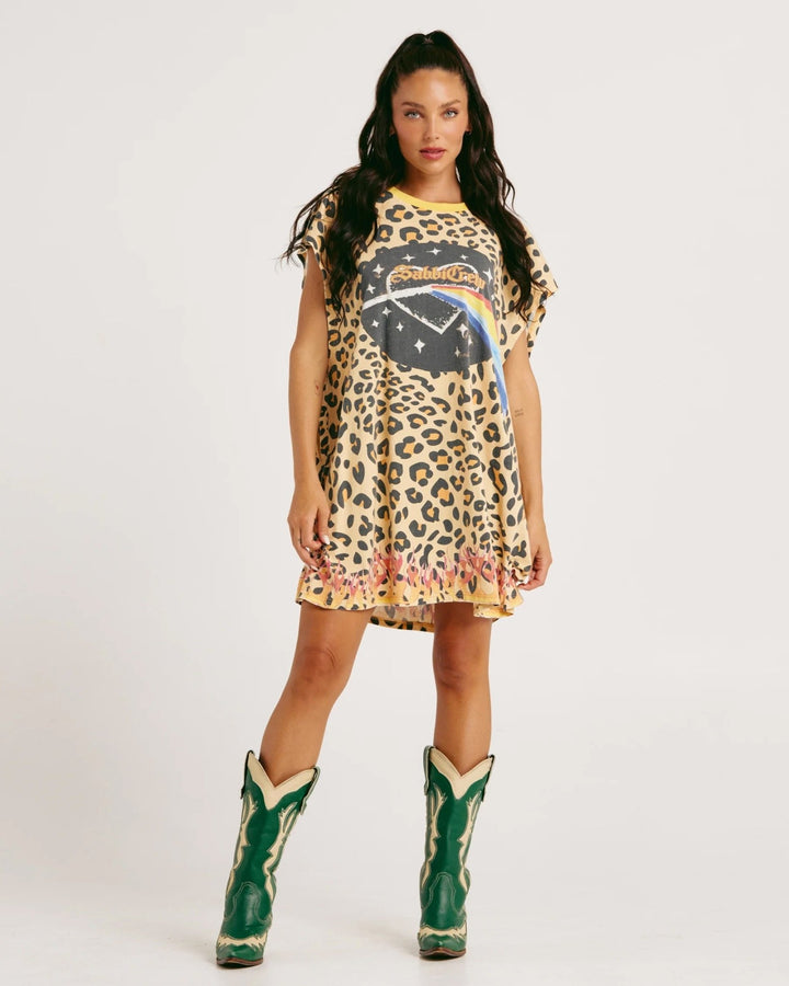 Sabbi The Very Oversized 67 Dress - Leopard - Meadow Collectivemini dress