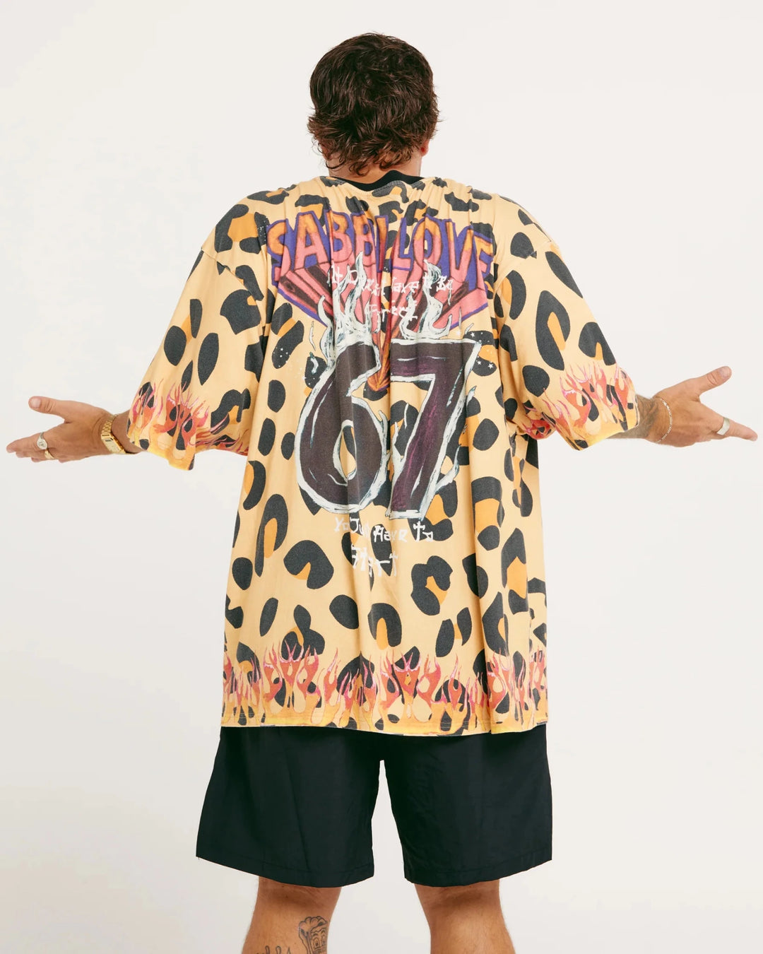 Sabbi The Very Oversized 67 Tee - Leopard - Meadow Collectiveoversized tee