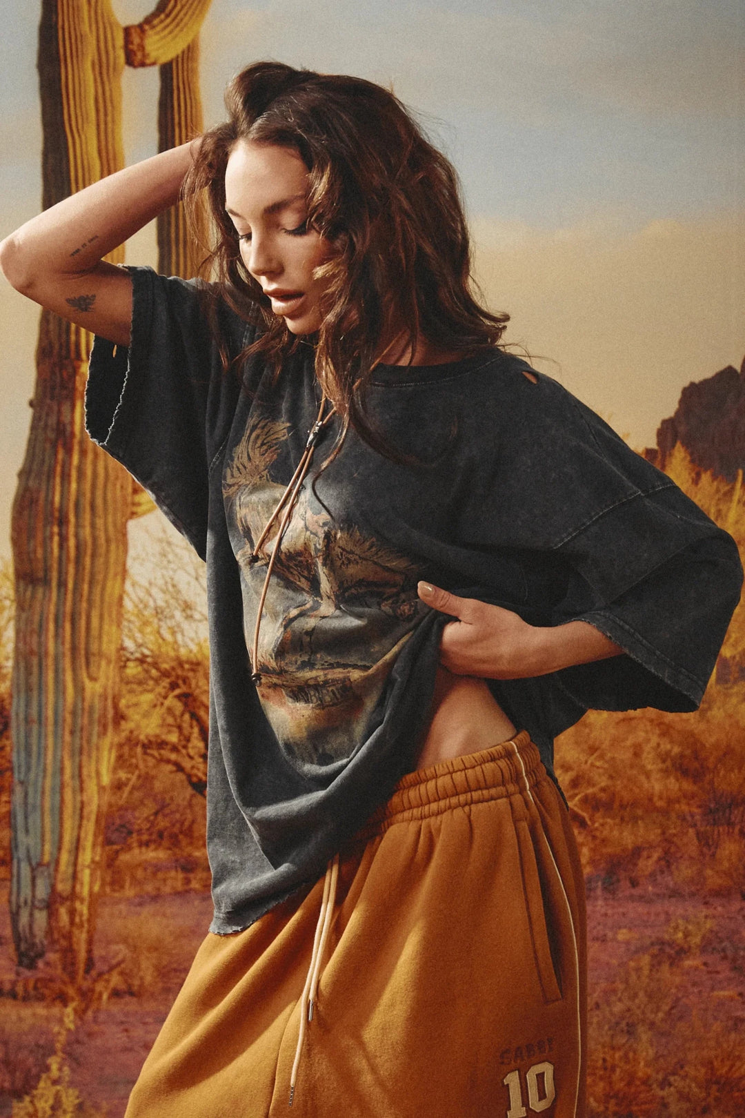 Sabbi The Very Oversized Buck Yeah Tee - Meadow Collectivegraphic tee