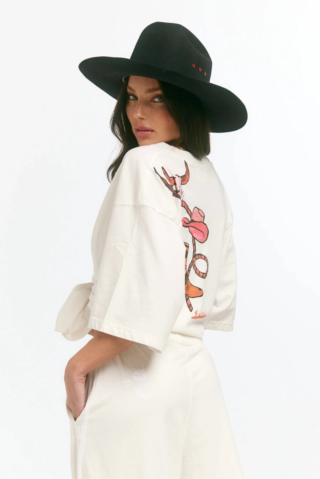 Sabbi The Very Oversized Darlin Tee - Marshmallow - Meadow Collectivet shirt