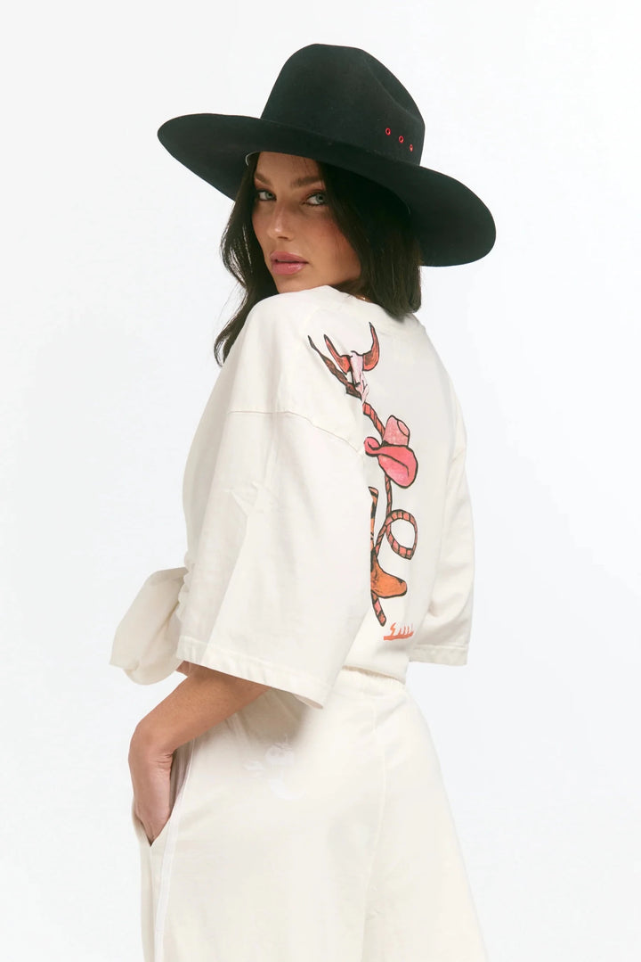 Sabbi The Very Oversized Darlin Tee - Marshmallow - Meadow Collectivet shirt