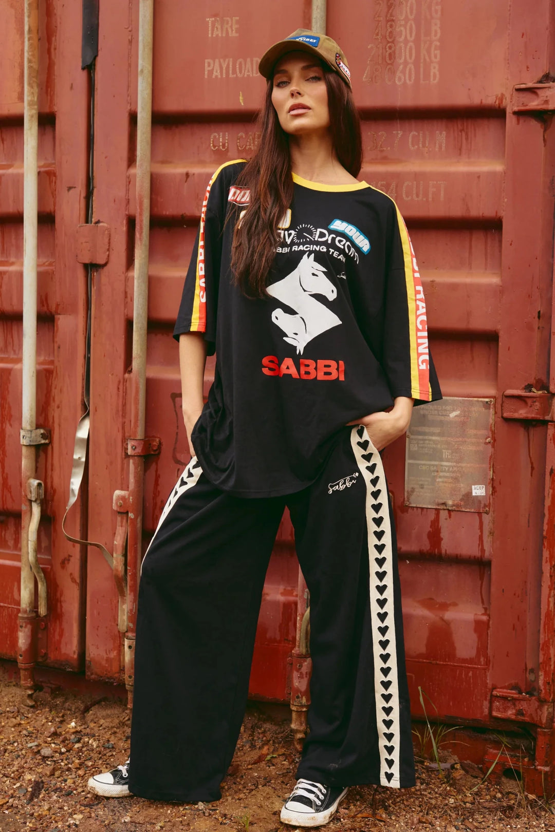 Sabbi The Very Oversized Don't Quit Your Day Dream Tee - Black - Meadow Collectiveoversized tee