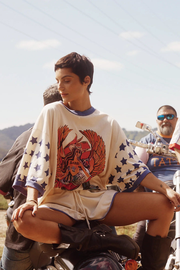 Sabbi The Very Oversized Dream Big Brenda Tee - Cream - Meadow Collectivet shirt