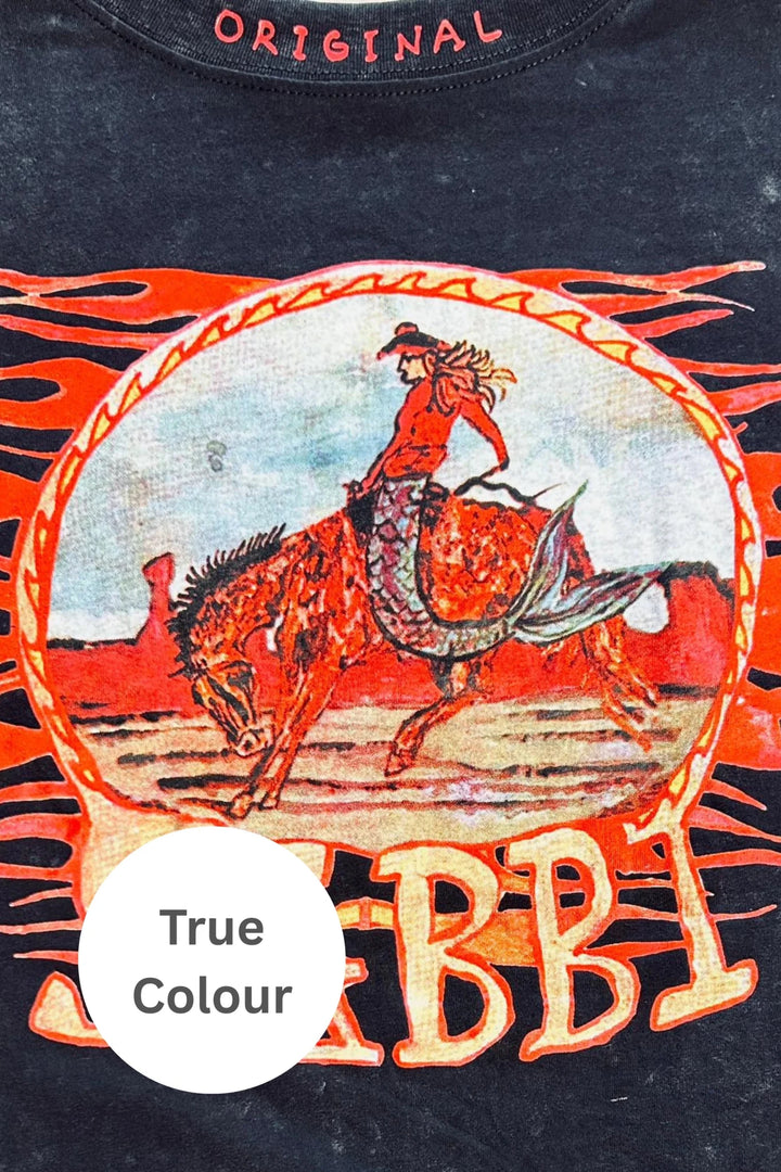 Sabbi The Very Oversized Flaming Cowboy Tee - Meadow CollectiveT-Shirts