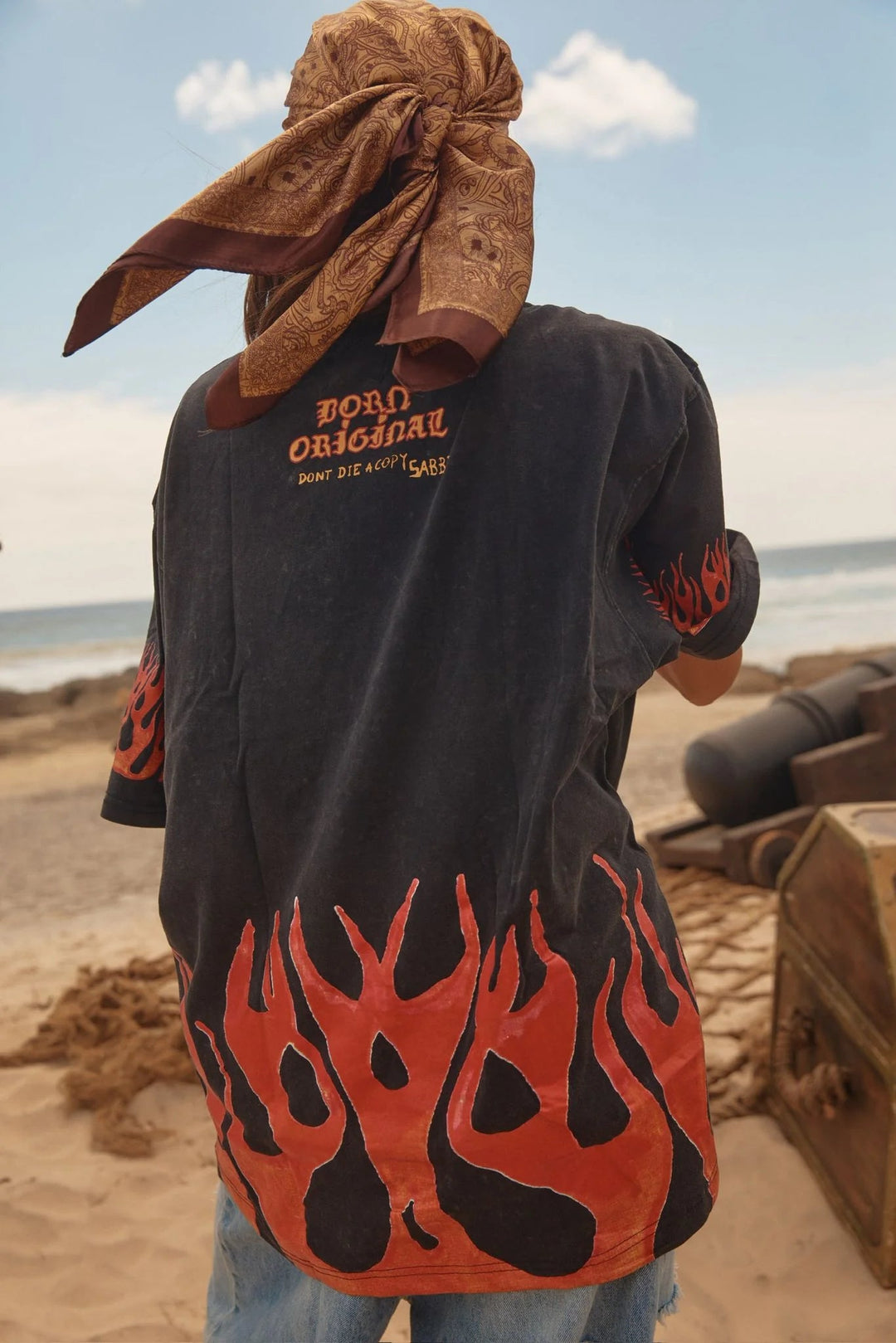 Sabbi The Very Oversized Flaming Cowboy Tee - Meadow CollectiveT-Shirts