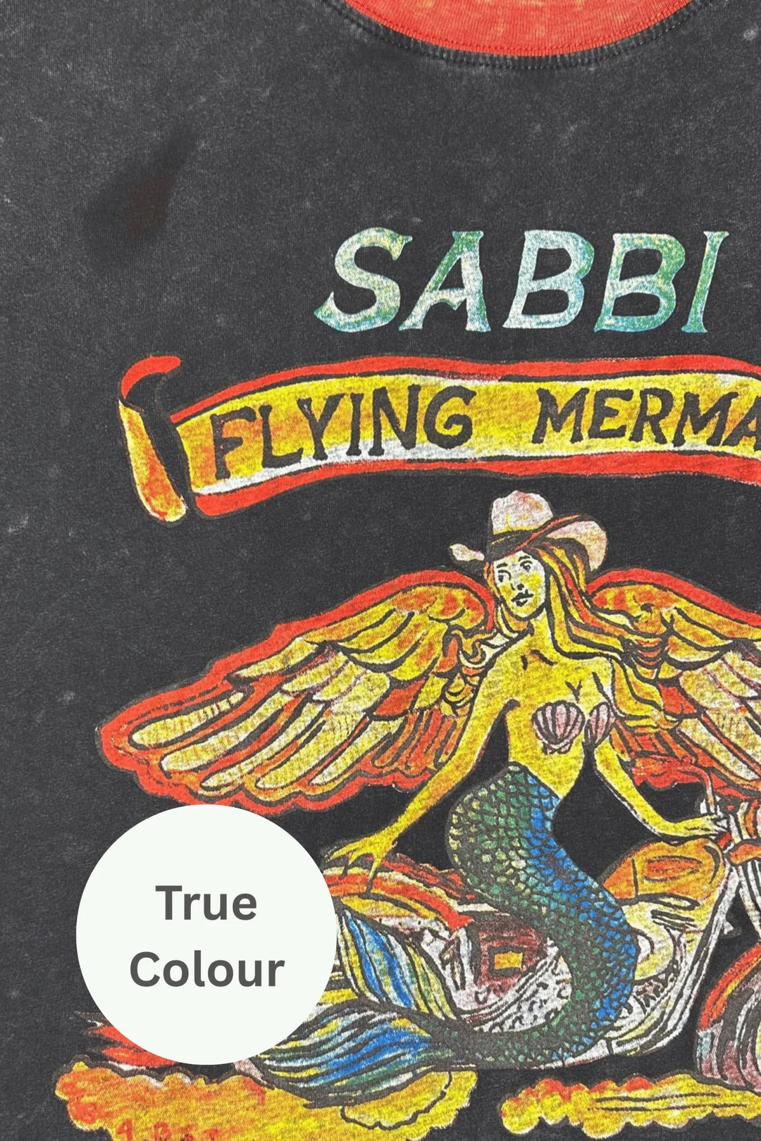 Sabbi The Very Oversized Flying Mermaid Tee - Black - Meadow Collectivet shirt
