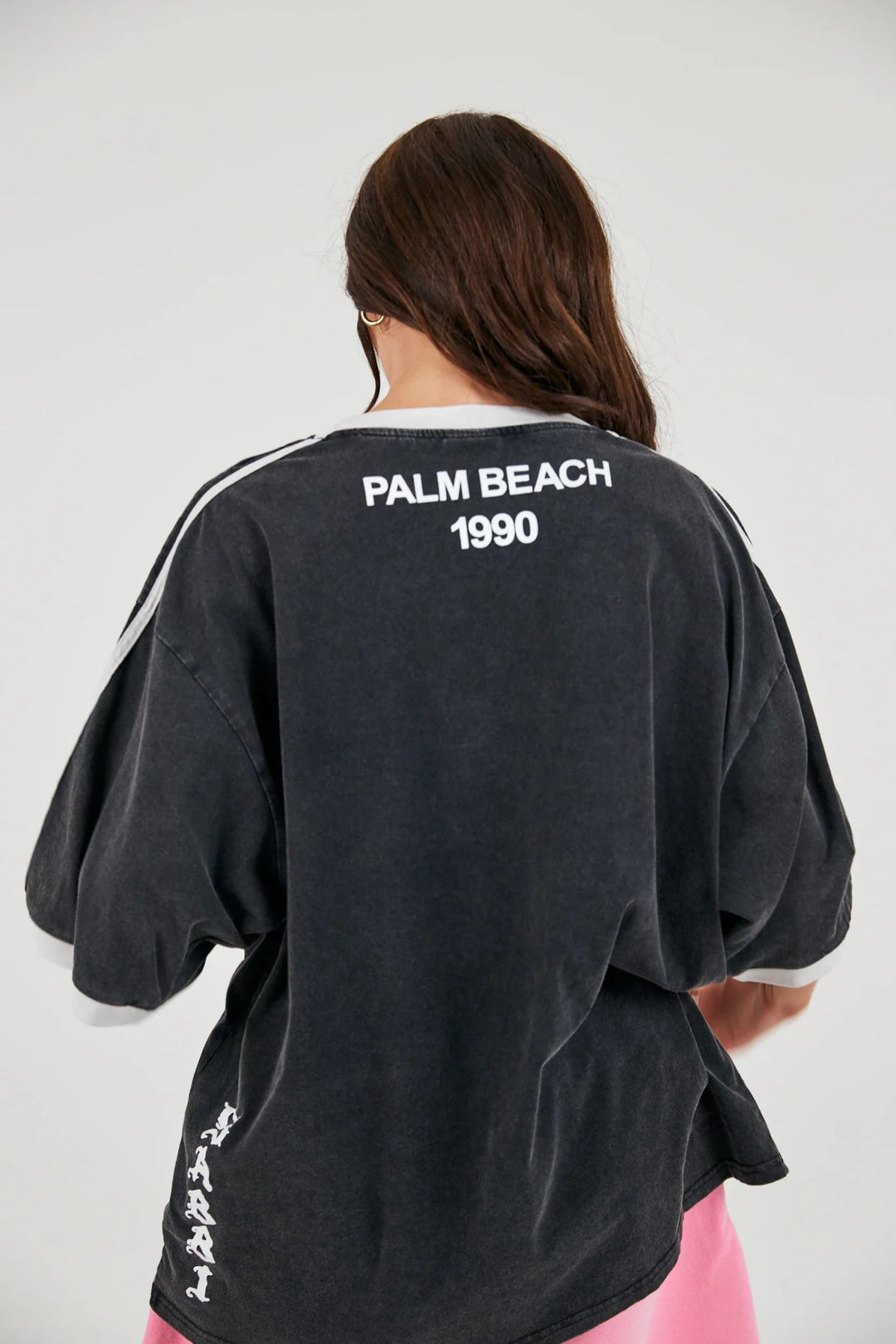 Sabbi The Very Oversized Hibiscus Tee - Washed Black - Meadow Collectivet shirt
