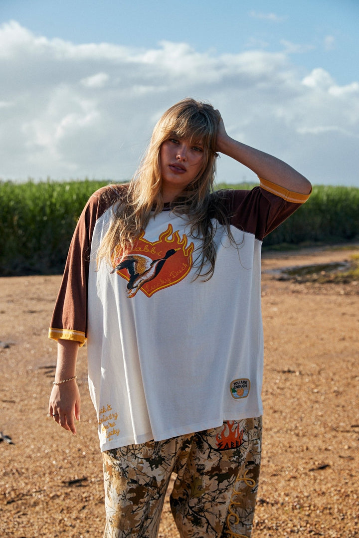 Sabbi The Very Oversized Lucky Duck Raglan Tee - Meadow Collectiveraglan tee
