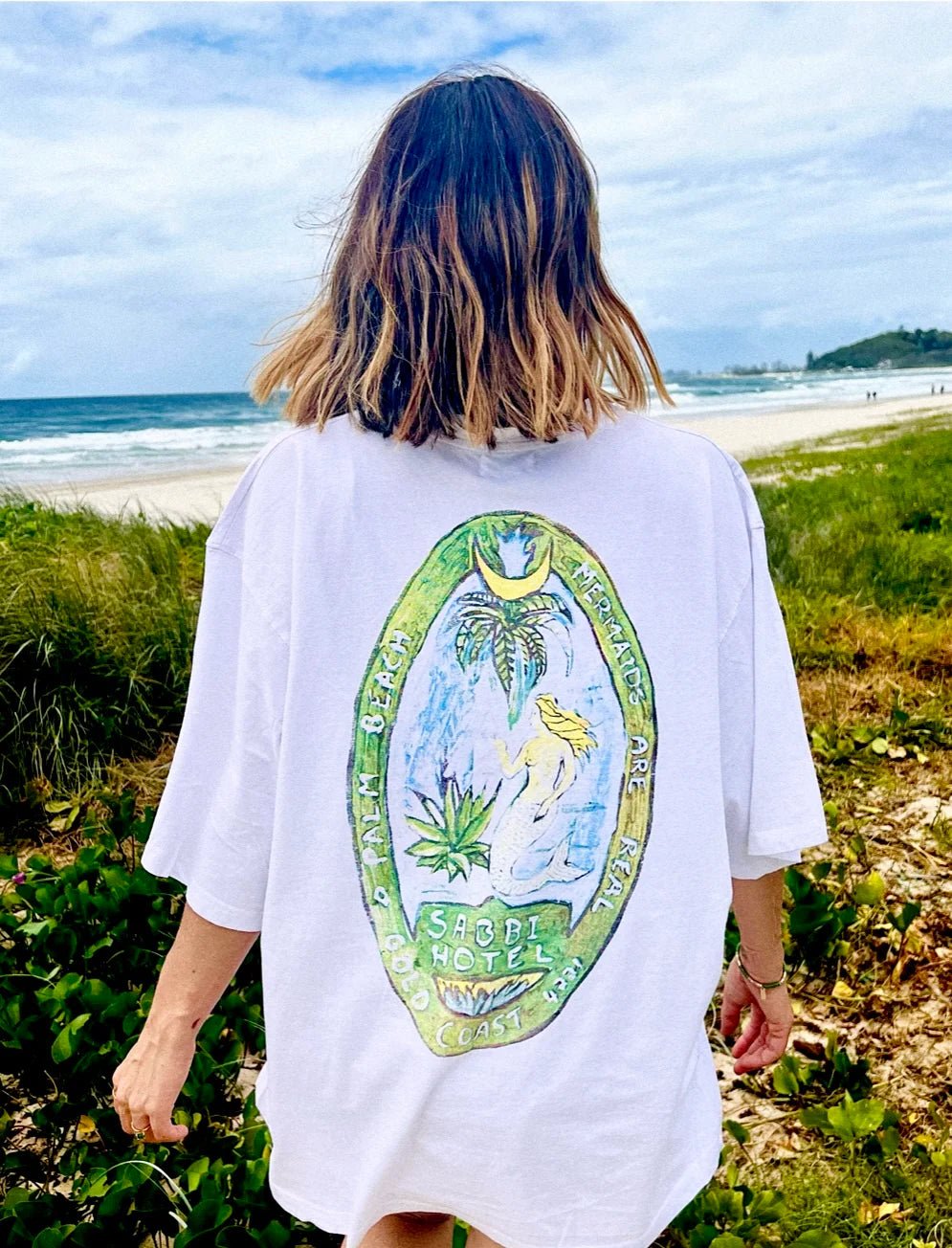 Sabbi The Very Oversized Mermaid Tee - White - Meadow Collectivet shirt