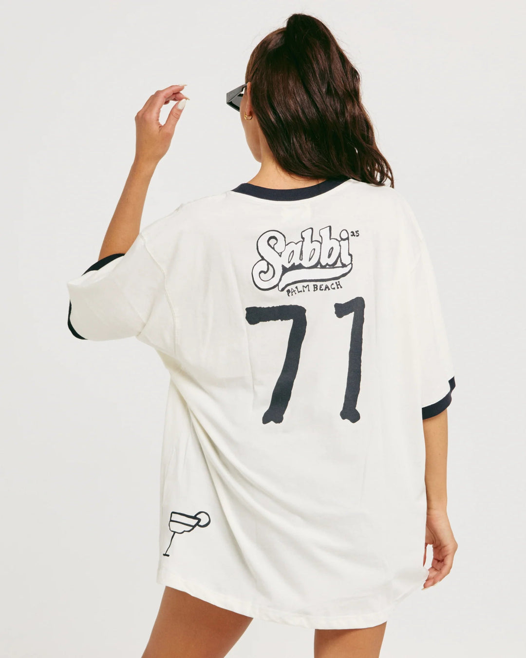 Sabbi - The Very Oversized Overthinker Tee - Marshmallow - Meadow Collectiveoversized tee