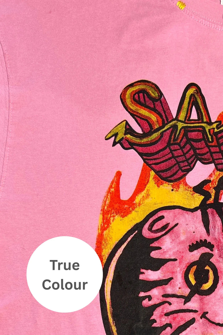 Sabbi The Very Oversized Shining Anyway Tee - Pink - Meadow Collectiveoversized tee