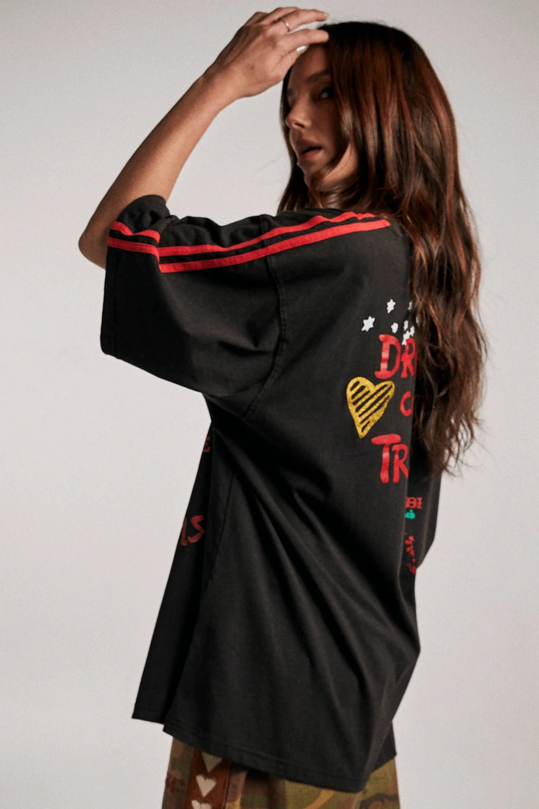 Sabbi The Very Oversized Zebra Dreams Tee - Black - Meadow Collectivet shirt