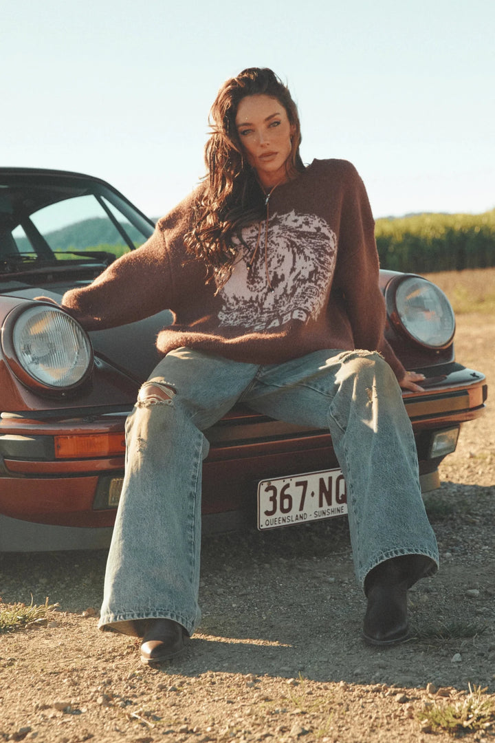 Sabbi The Who The Buck Cares Knit Jumper - Meadow Collectivesweater