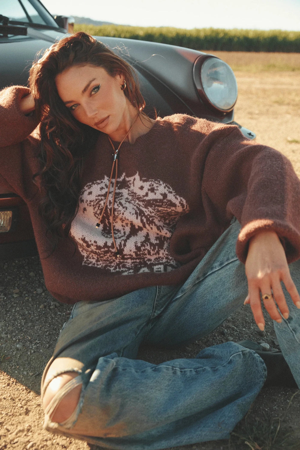 Sabbi The Who The Buck Cares Knit Jumper - Meadow Collectivesweater