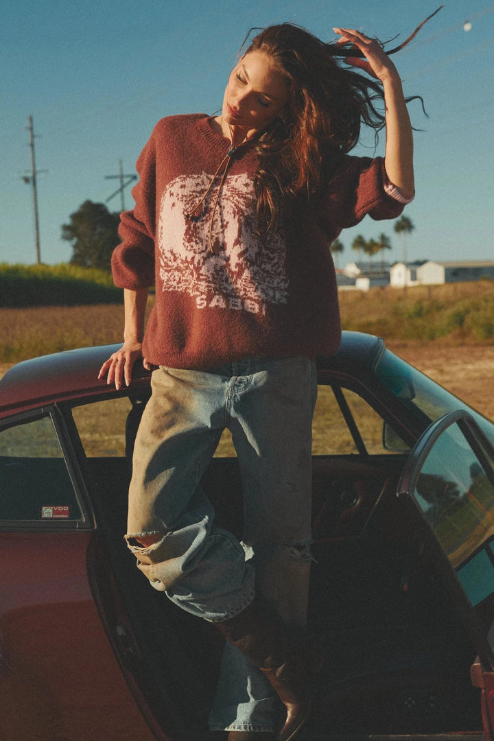 Sabbi The Who The Buck Cares Knit Jumper - Meadow Collectivesweater