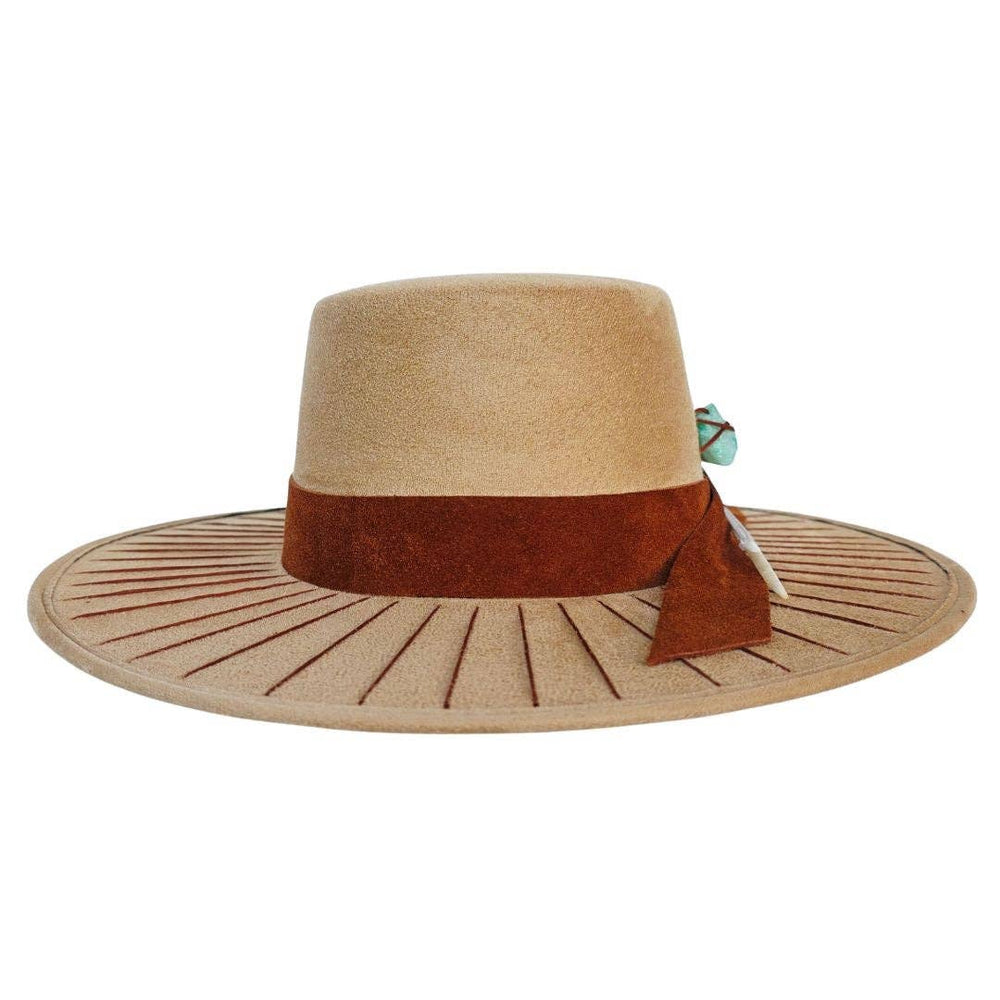 Saints Boater Crown Hat - Camel - Meadow Collectivehat