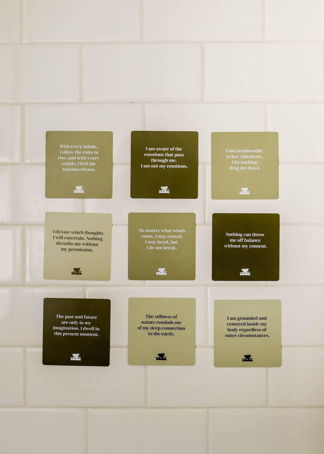 Shower Affirmation™ Cards - Grounding - Meadow Collectiveself care